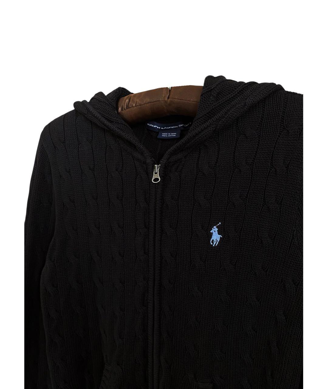 POLO RALPH LAUREN Черный хлопковый джемпер / свитер, фото 3