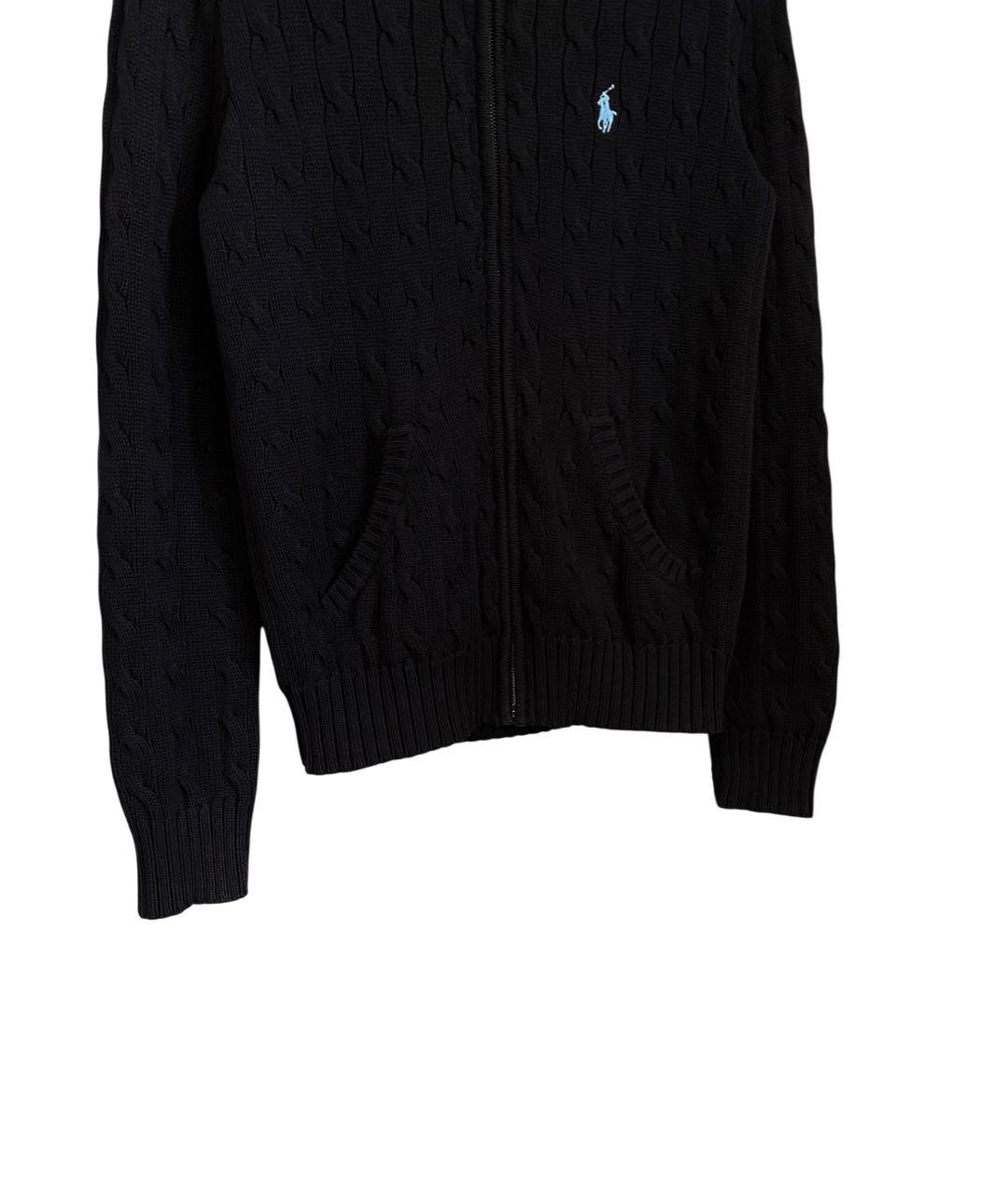 POLO RALPH LAUREN Черный хлопковый джемпер / свитер, фото 5