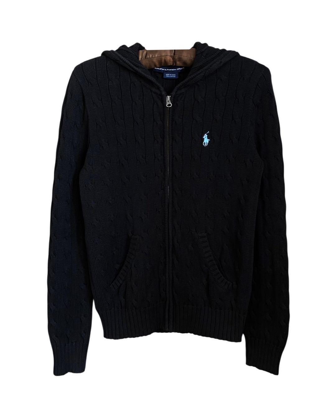 POLO RALPH LAUREN Черный хлопковый джемпер / свитер, фото 2