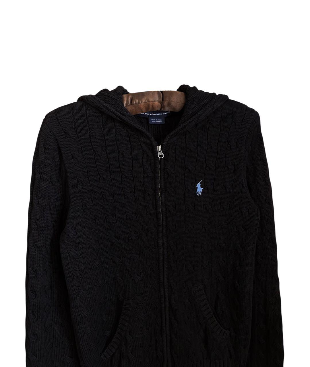 POLO RALPH LAUREN Черный хлопковый джемпер / свитер, фото 7