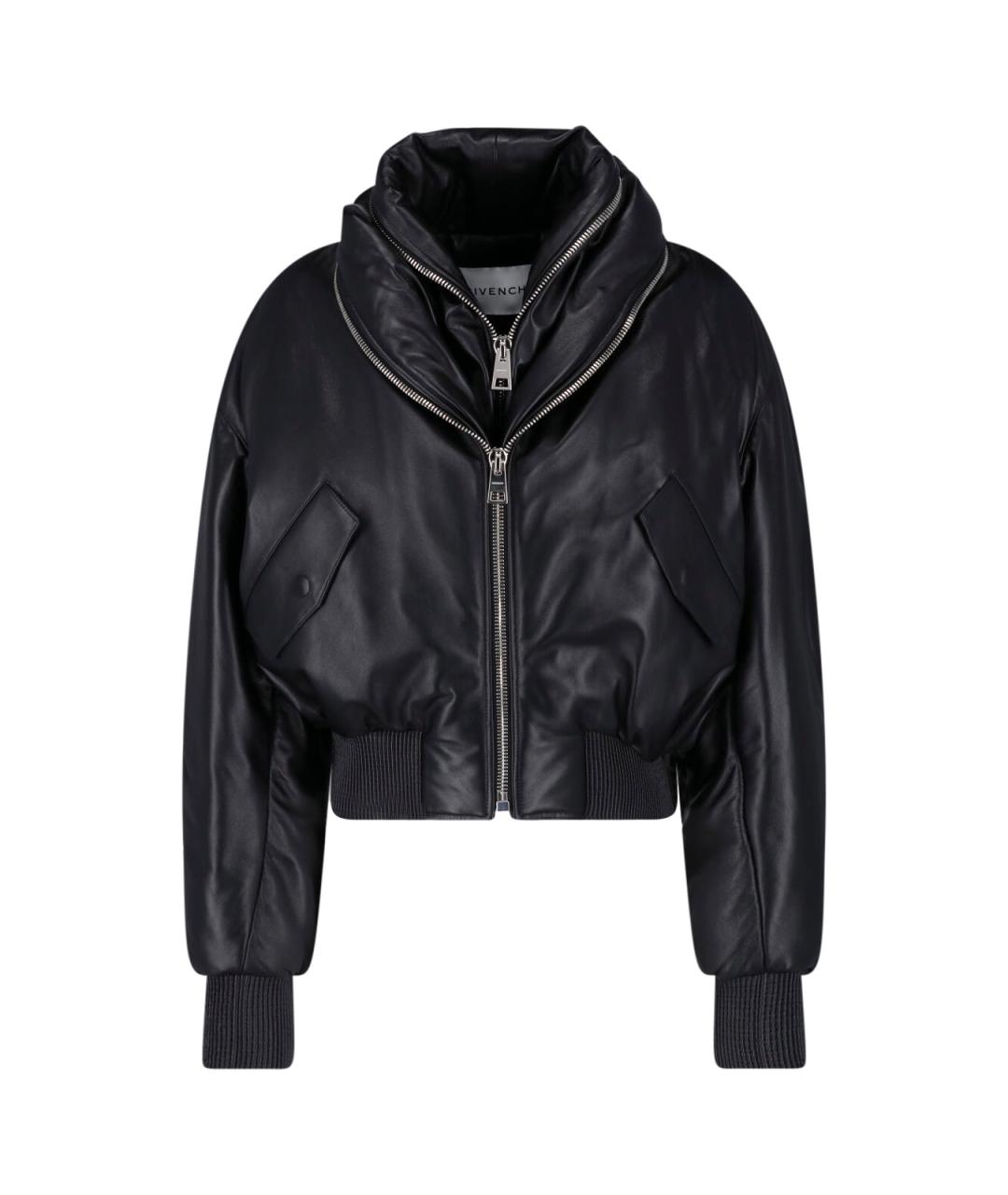 GIVENCHY Черная кожаная куртка, фото 1