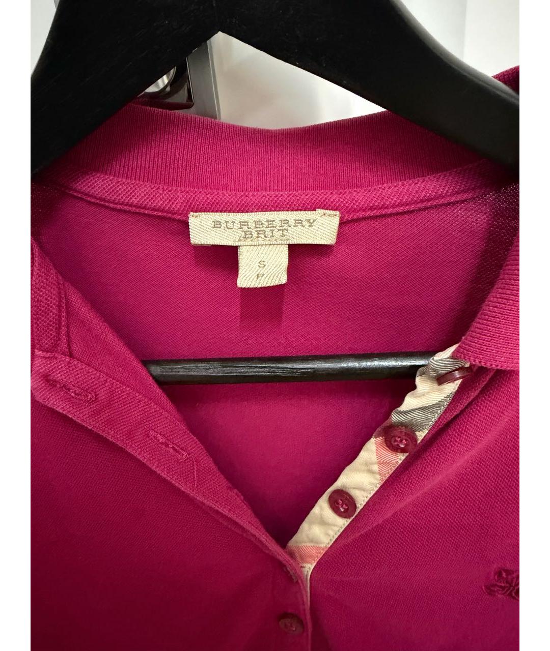 BURBERRY Розовая хлопковая блузы, фото 3