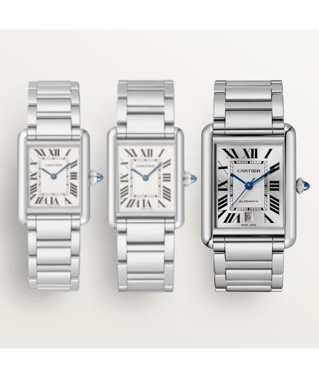 CARTIER Серебряные часы, фото 7