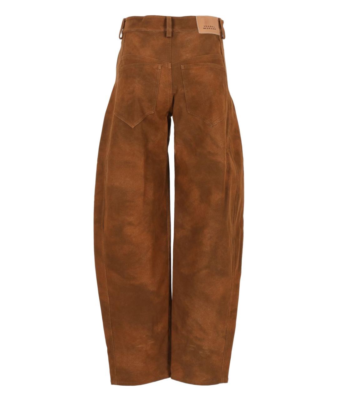 ISABEL MARANT ETOILE Коричневые прямые брюки, фото 2