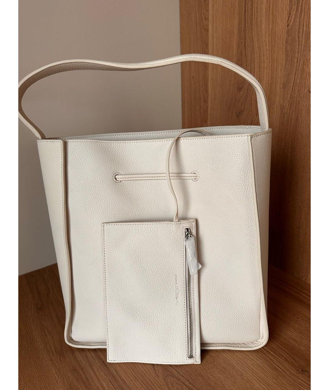 3.1 PHILLIP LIM Белая кожаная сумка через плечо, фото 4
