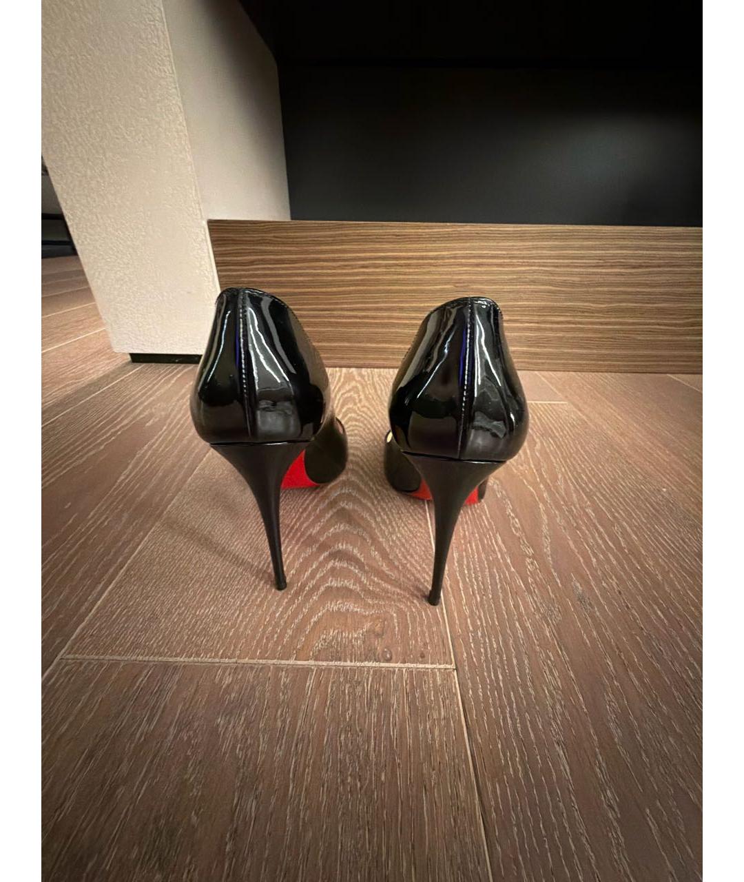 CHRISTIAN LOUBOUTIN Хаки туфли из лакированной кожи, фото 4