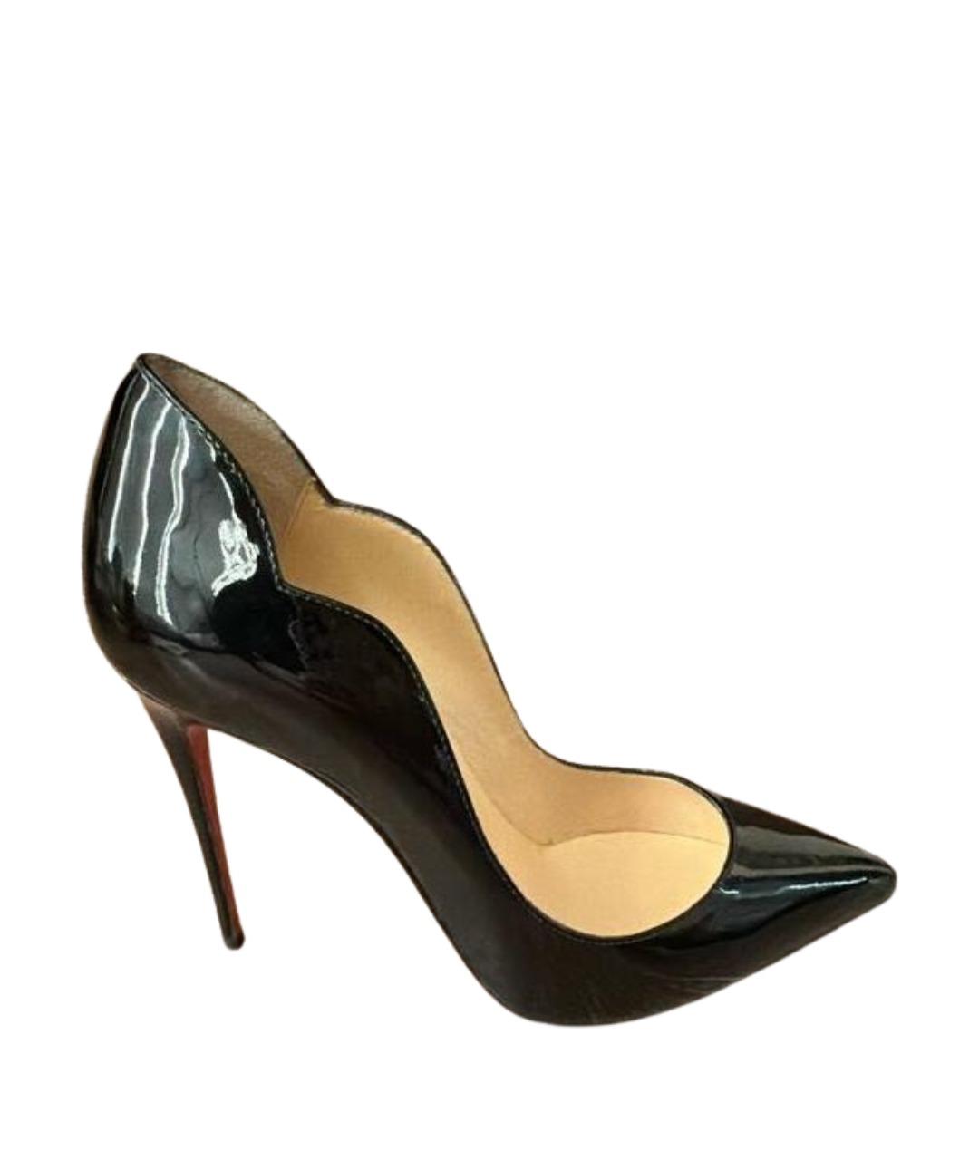 CHRISTIAN LOUBOUTIN Хаки туфли из лакированной кожи, фото 1