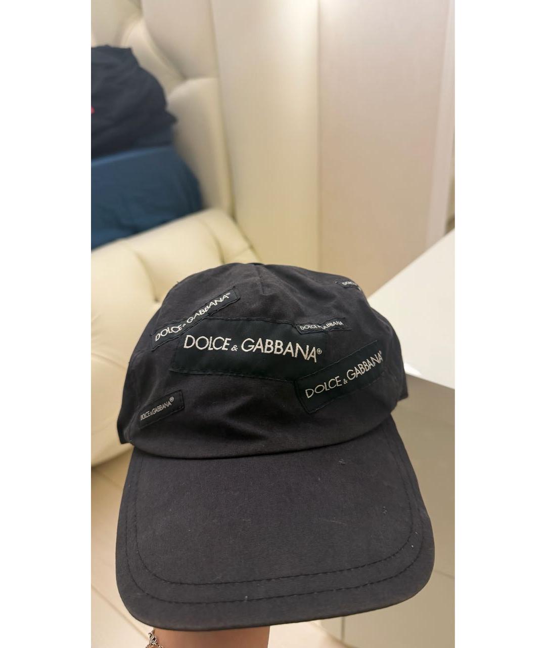 DOLCE&GABBANA Черная кепка, фото 4
