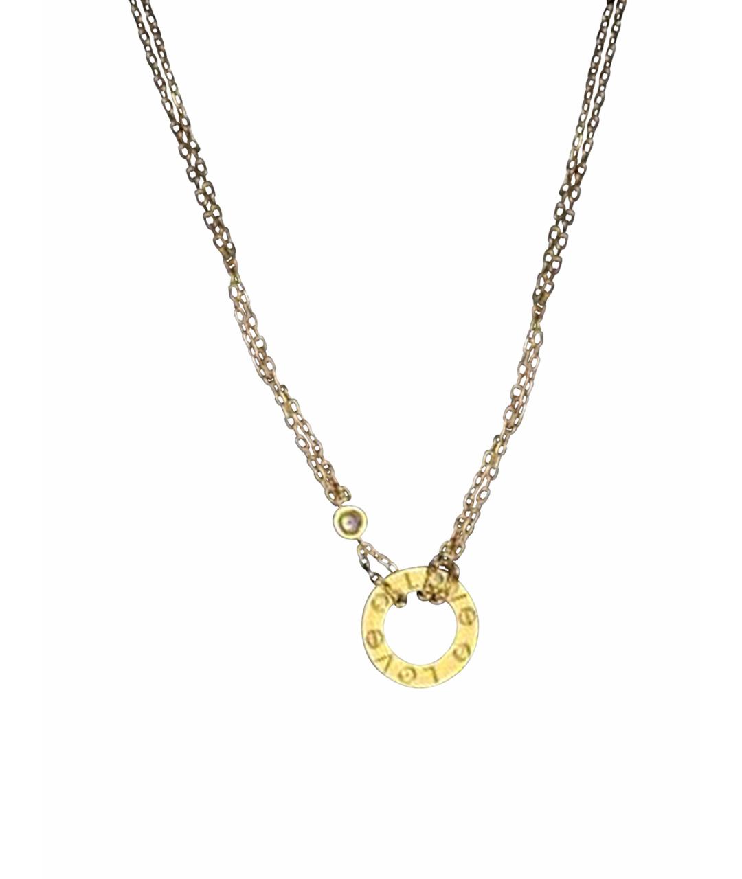 CARTIER Желтое колье из желтого золота, фото 1