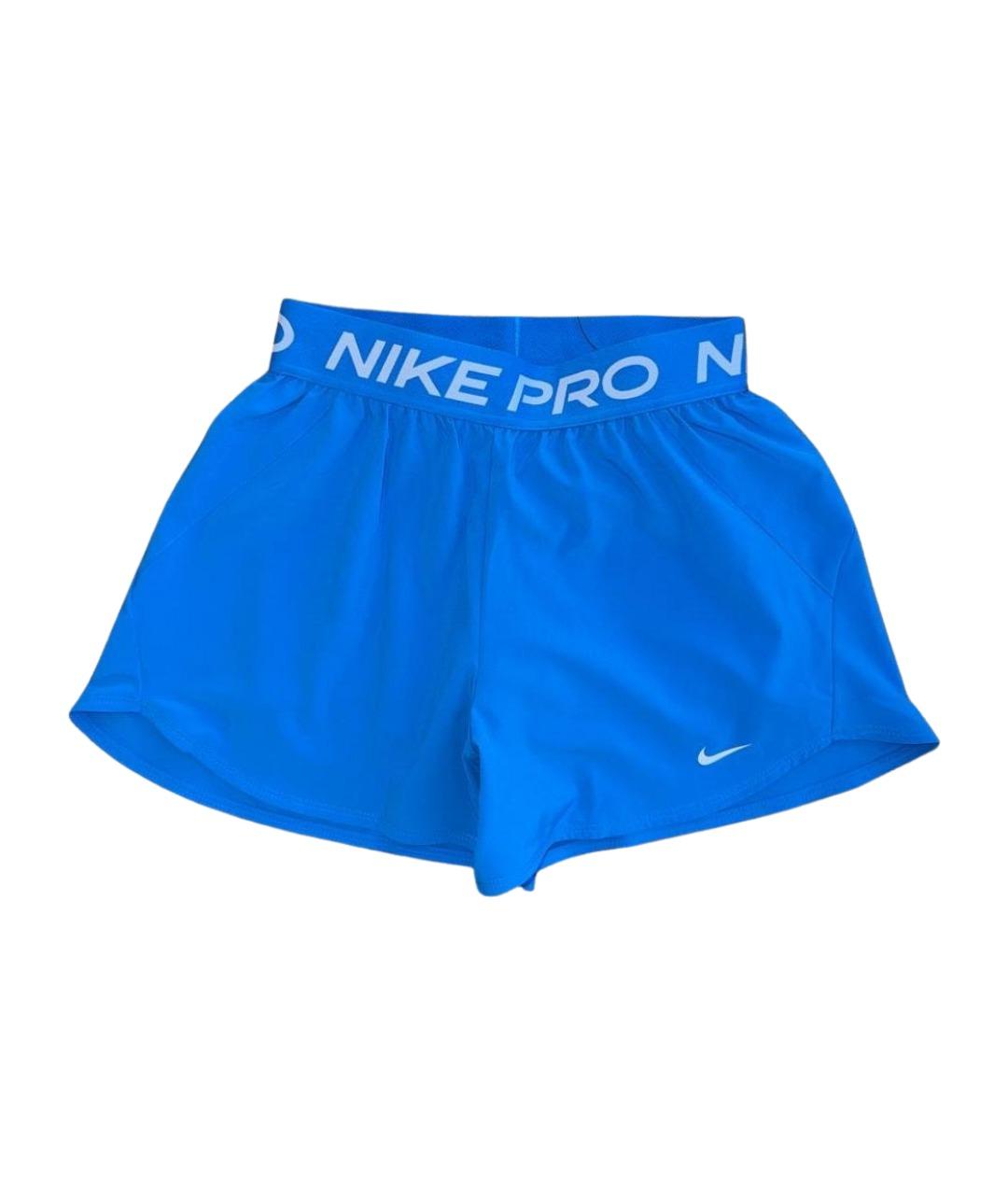 NIKE Синие полиэстеровые шорты, фото 1