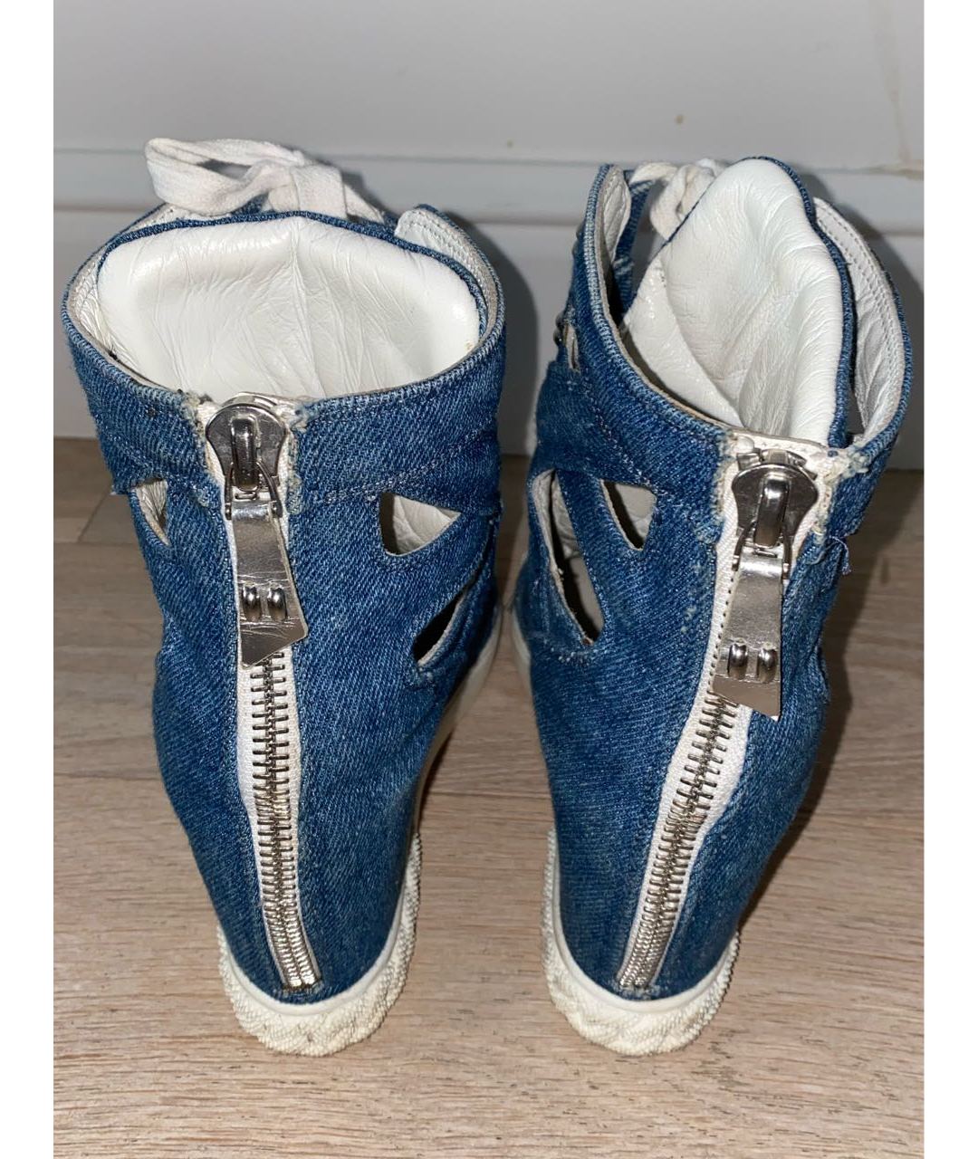 CASADEI Синие текстильные кроссовки, фото 4