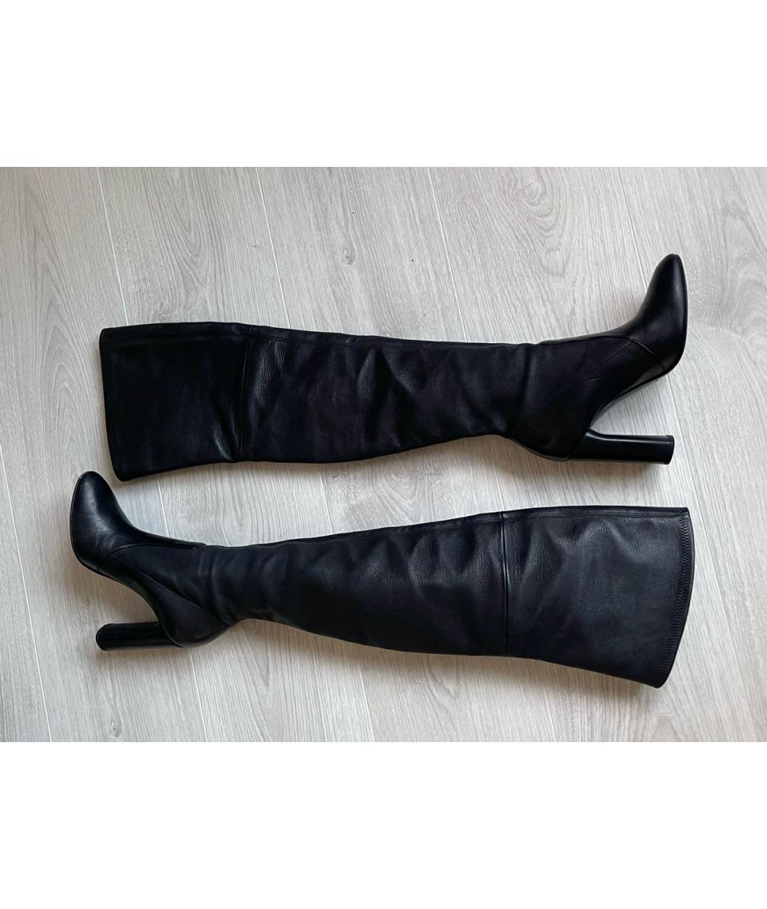 CASADEI Черные кожаные ботфорты, фото 4