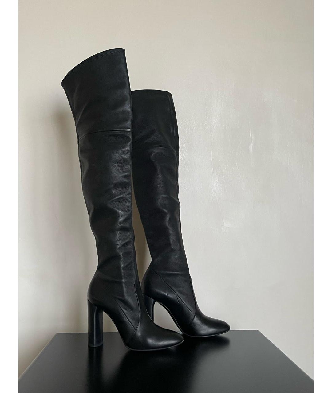 CASADEI Черные кожаные ботфорты, фото 2