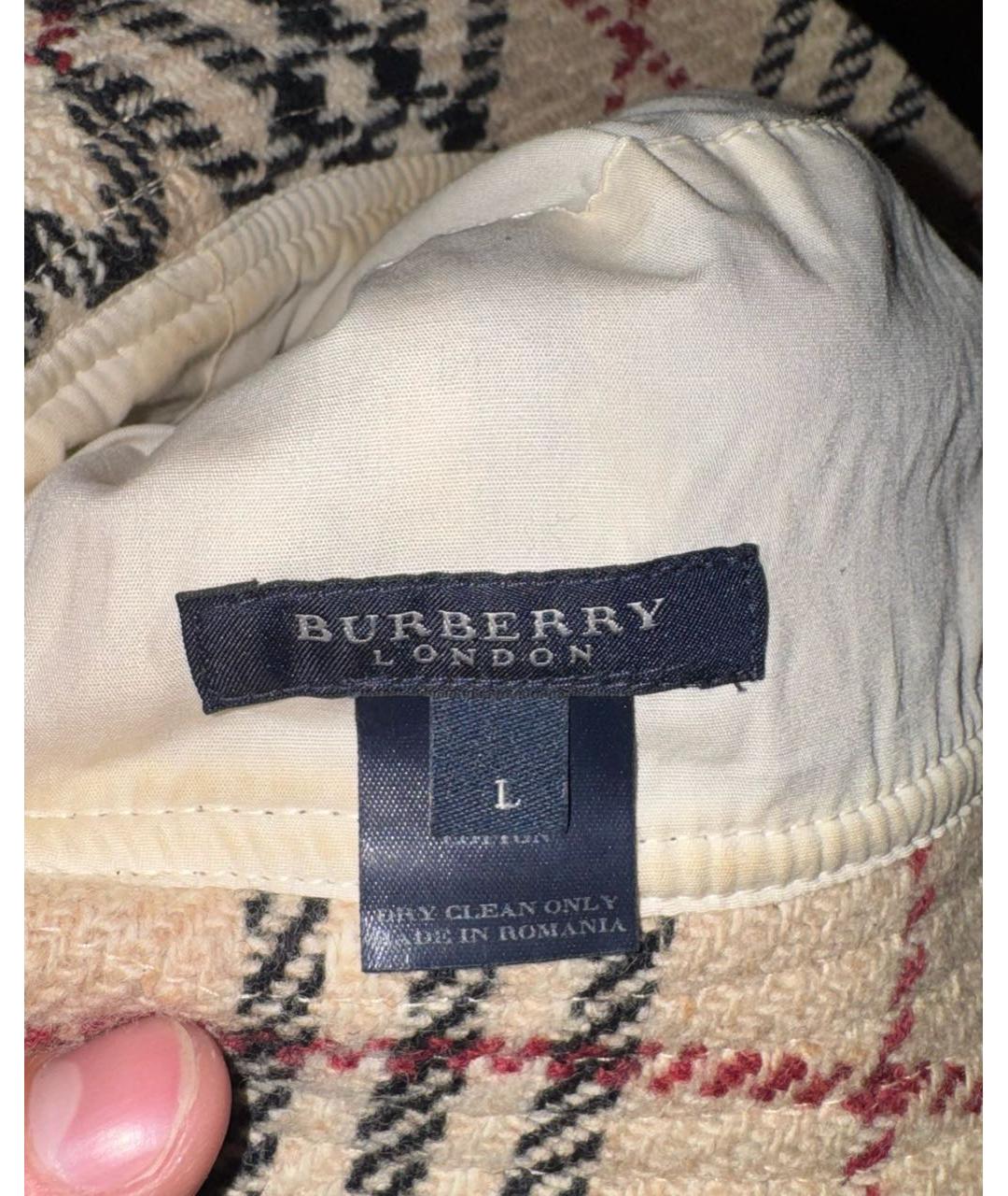 BURBERRY Бежевая шерстяная панама, фото 3