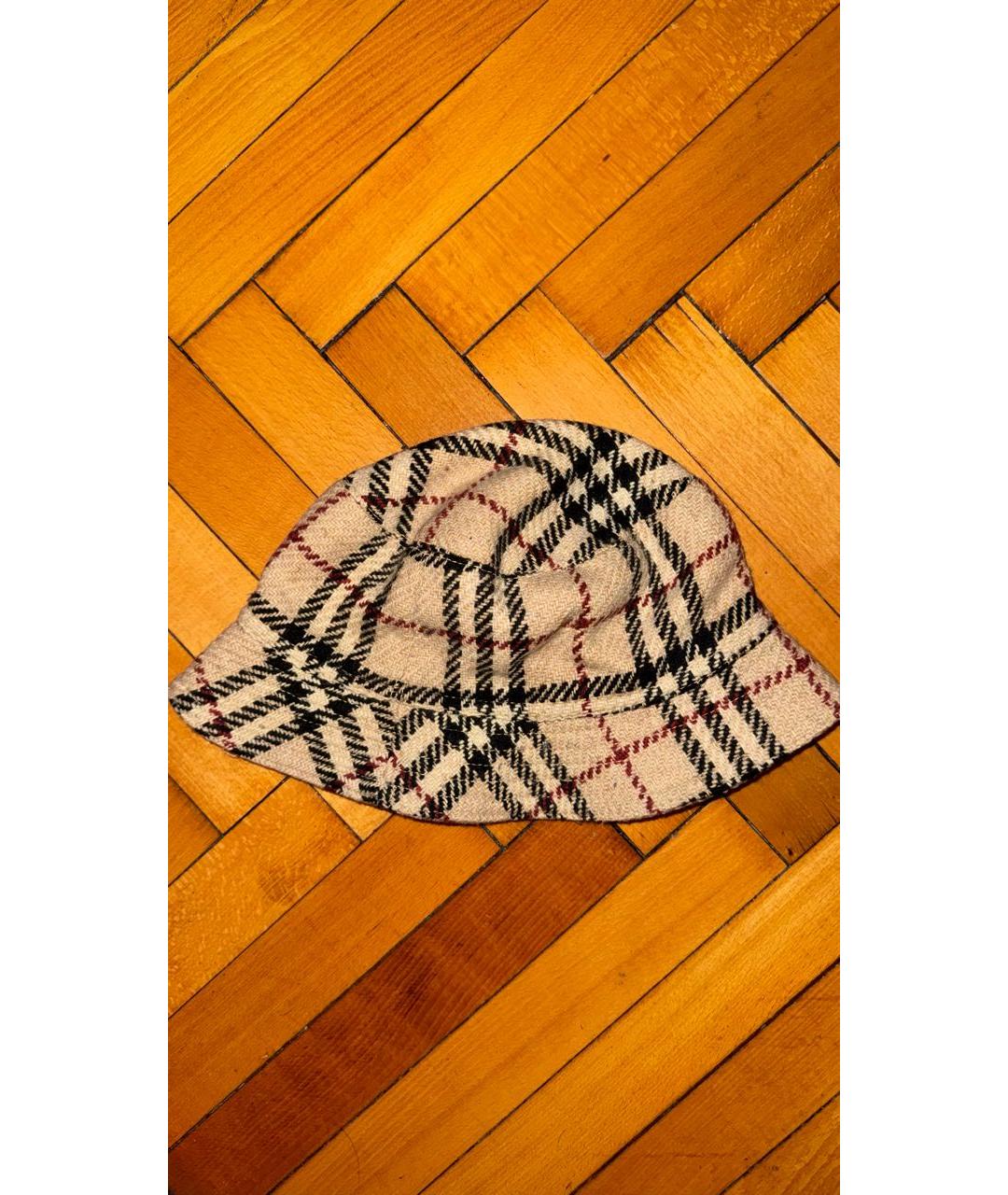 BURBERRY Бежевая шерстяная панама, фото 2