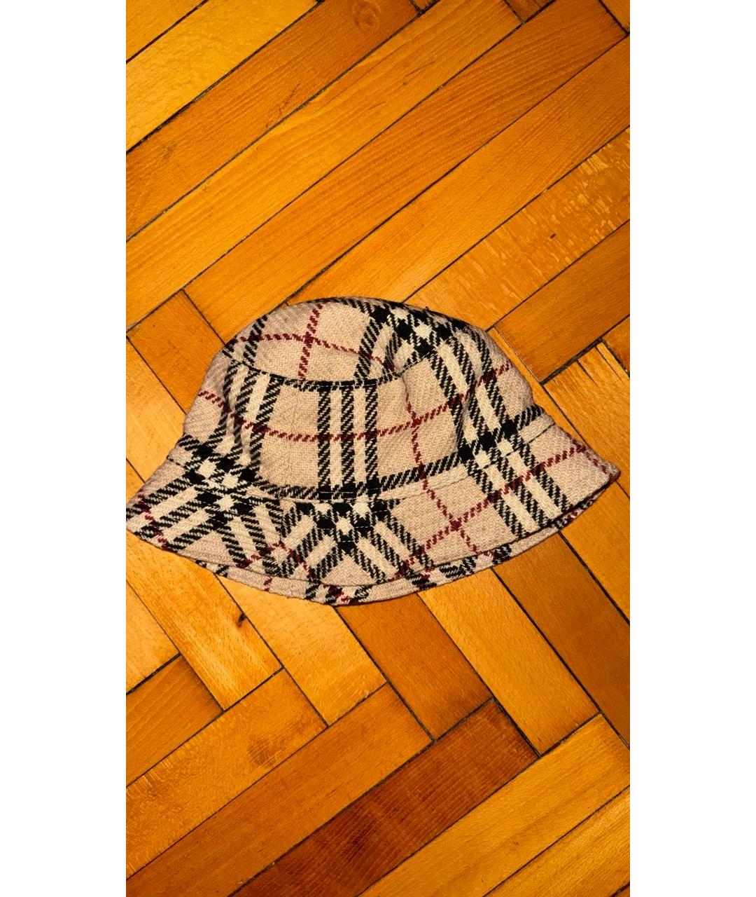 BURBERRY Бежевая шерстяная панама, фото 4