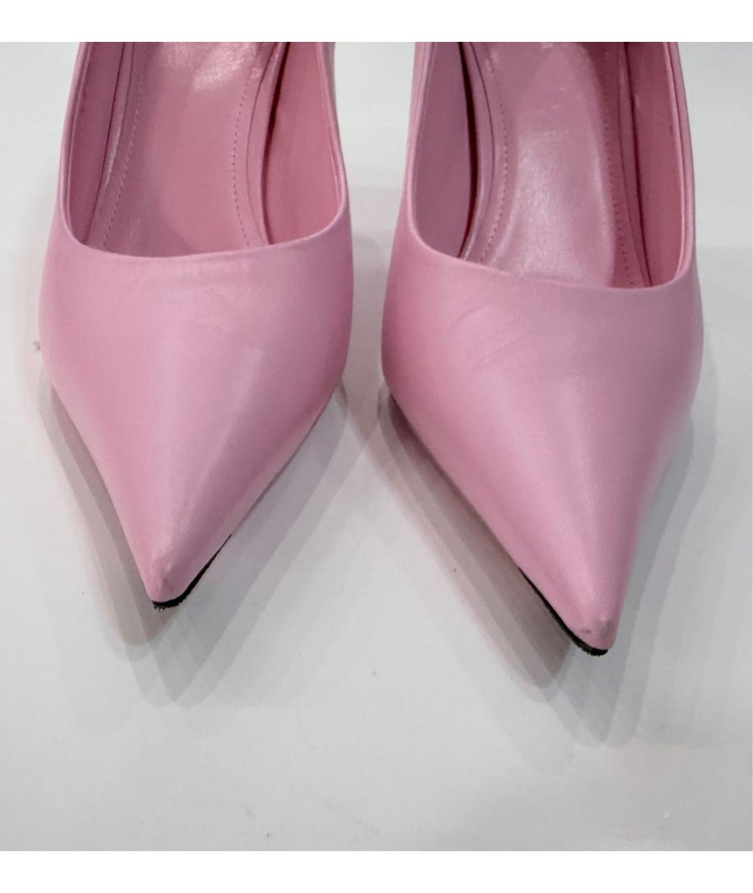 BALENCIAGA Розовые кожаные туфли, фото 5
