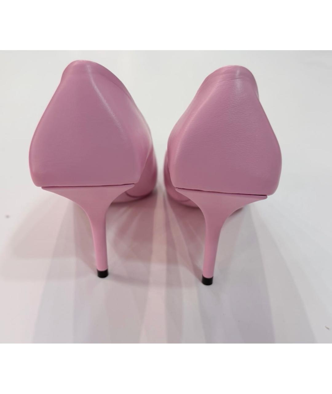 BALENCIAGA Розовые кожаные туфли, фото 4