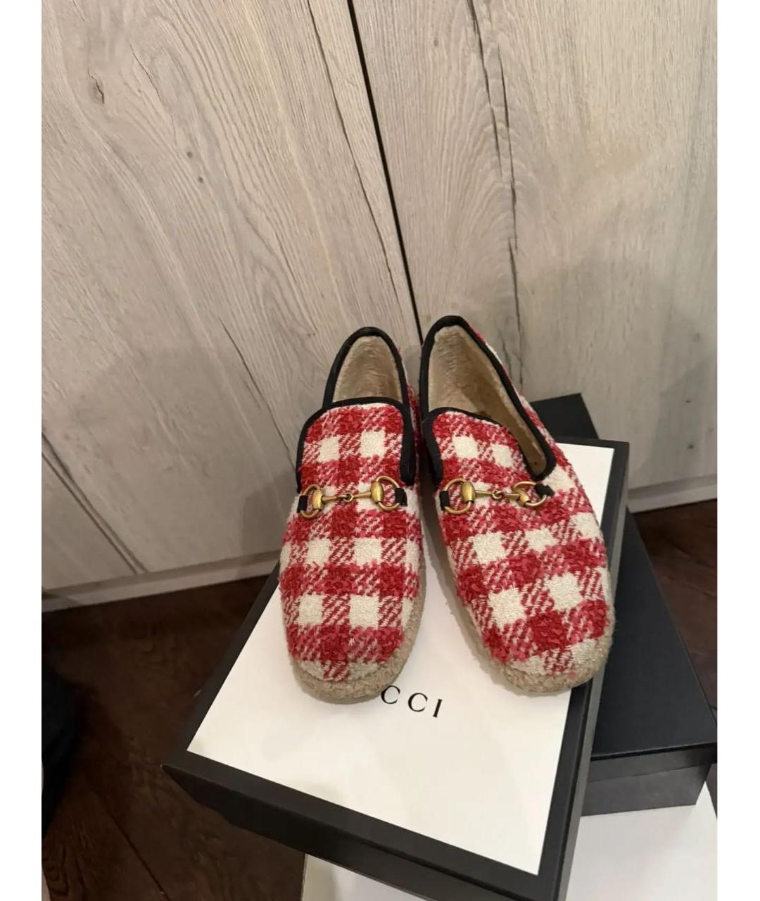 GUCCI Мульти текстильные туфли, фото 2