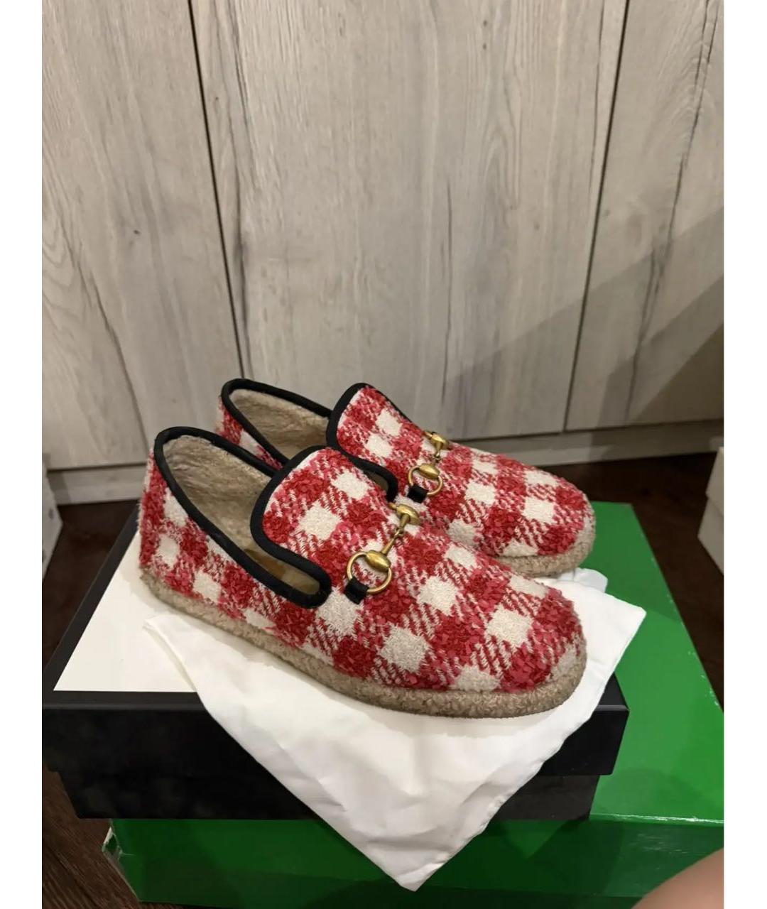 GUCCI Мульти текстильные туфли, фото 5