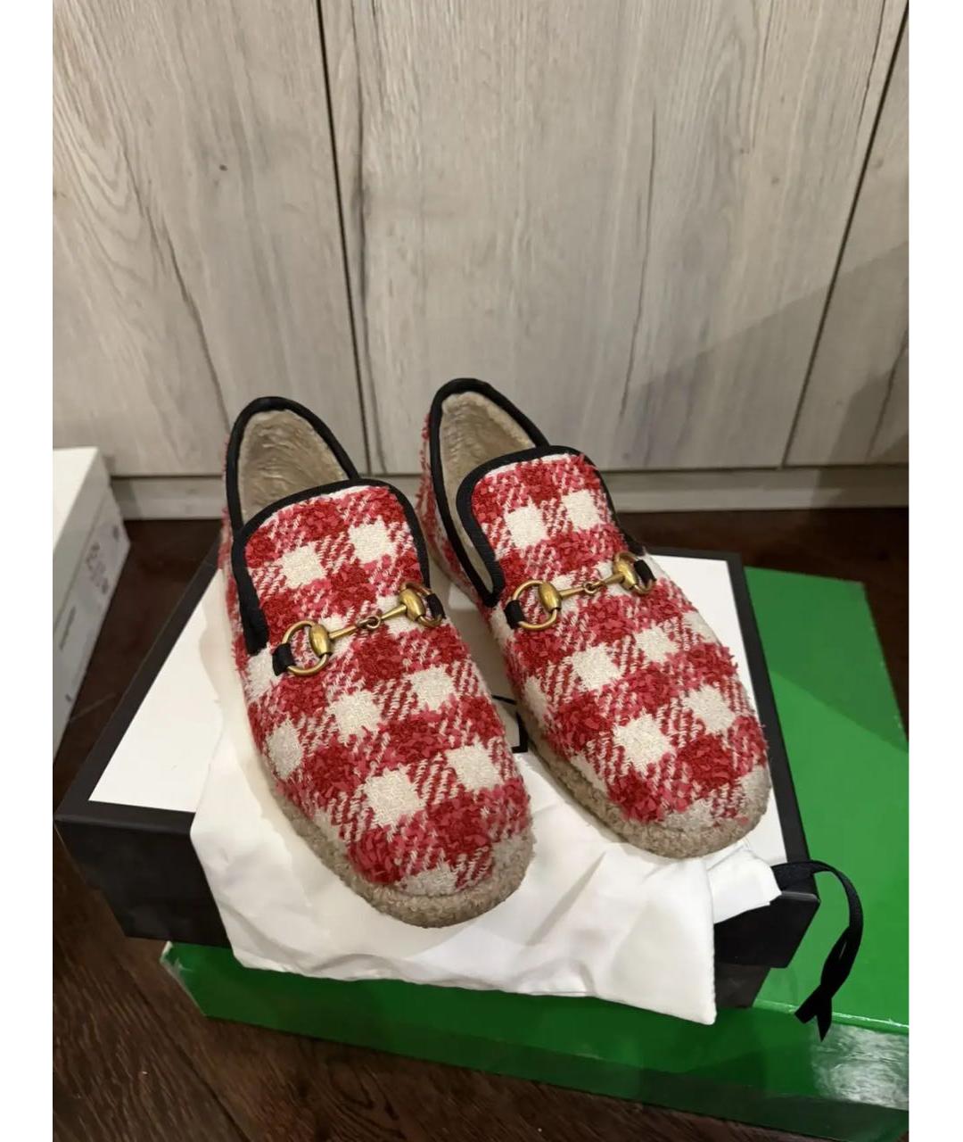 GUCCI Мульти текстильные туфли, фото 8