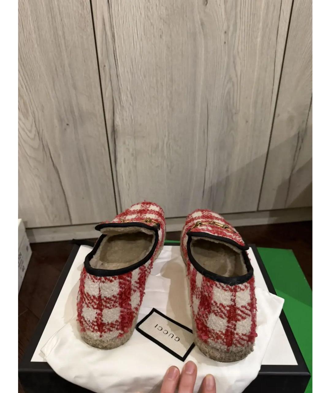 GUCCI Мульти текстильные туфли, фото 4