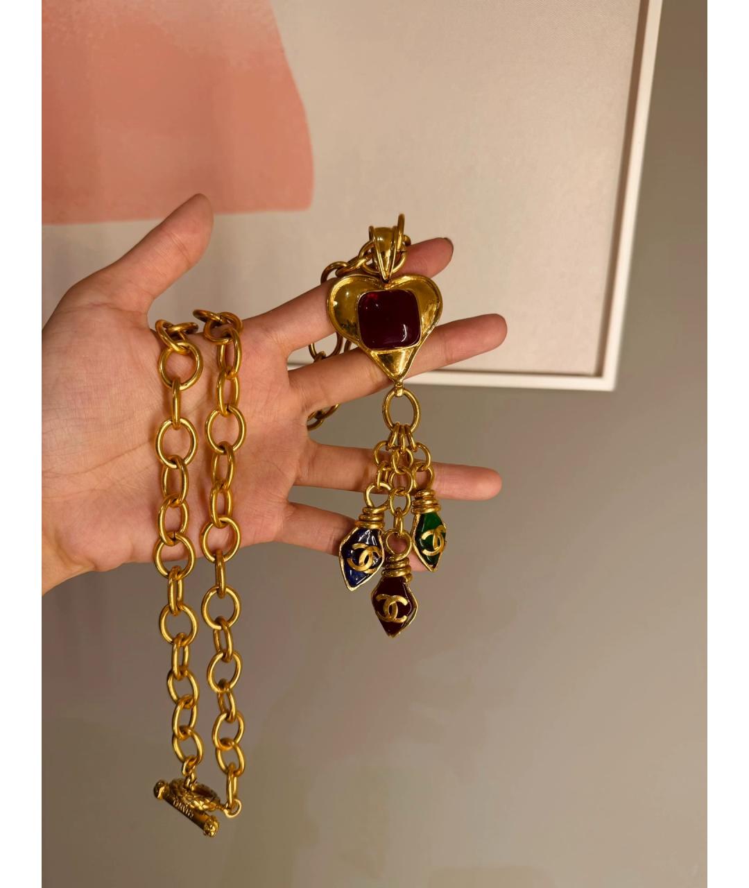 CHANEL Красное колье, фото 4