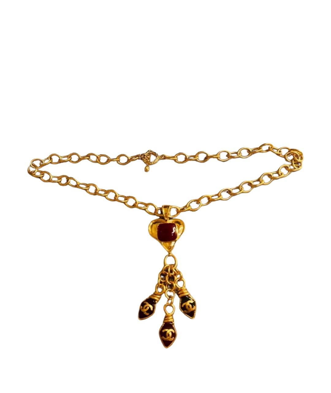 CHANEL Красное колье, фото 1