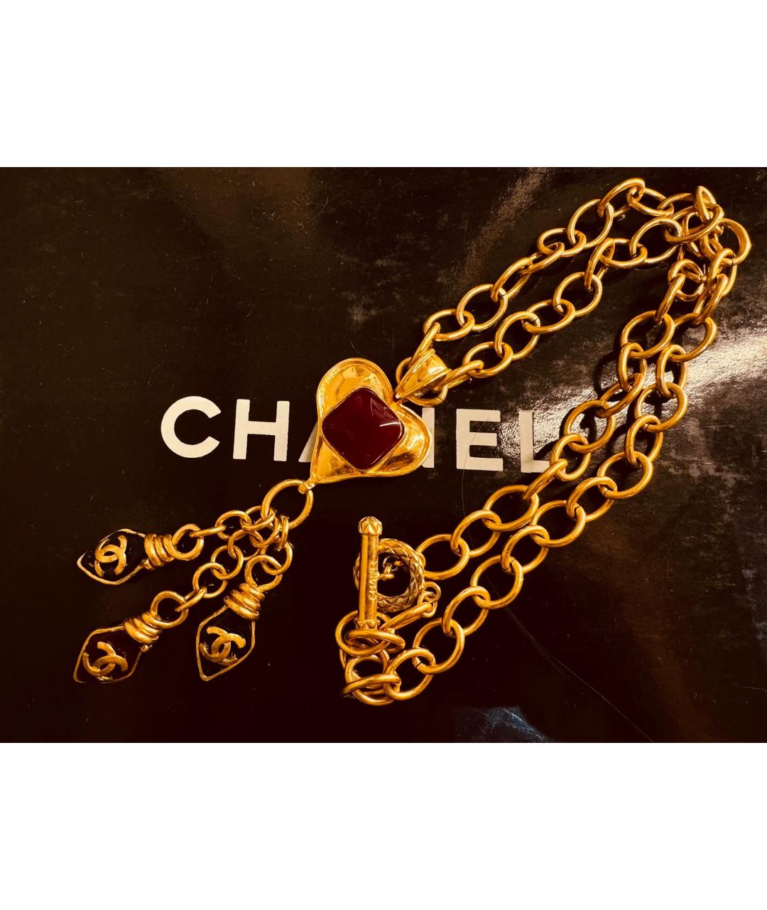 CHANEL Красное колье, фото 5