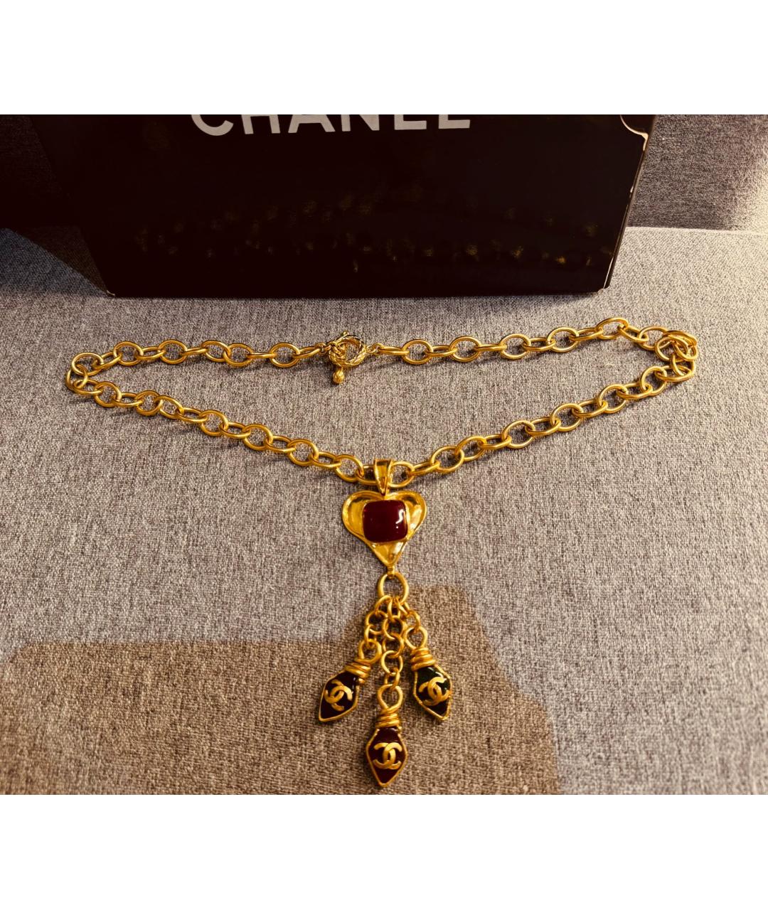 CHANEL Красное колье, фото 6