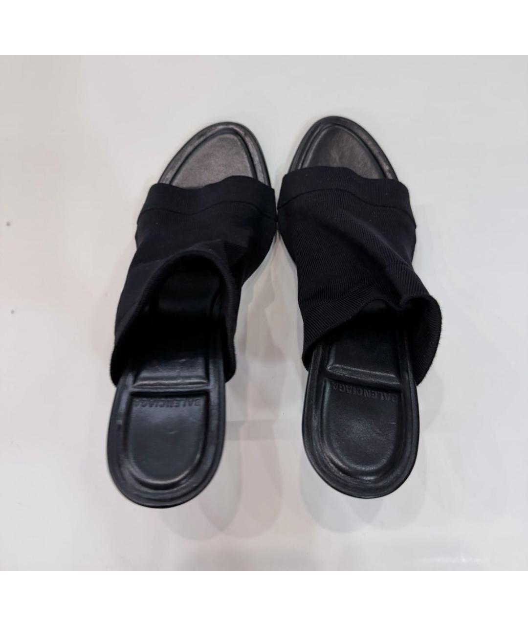 BALENCIAGA Черные сабо, фото 3