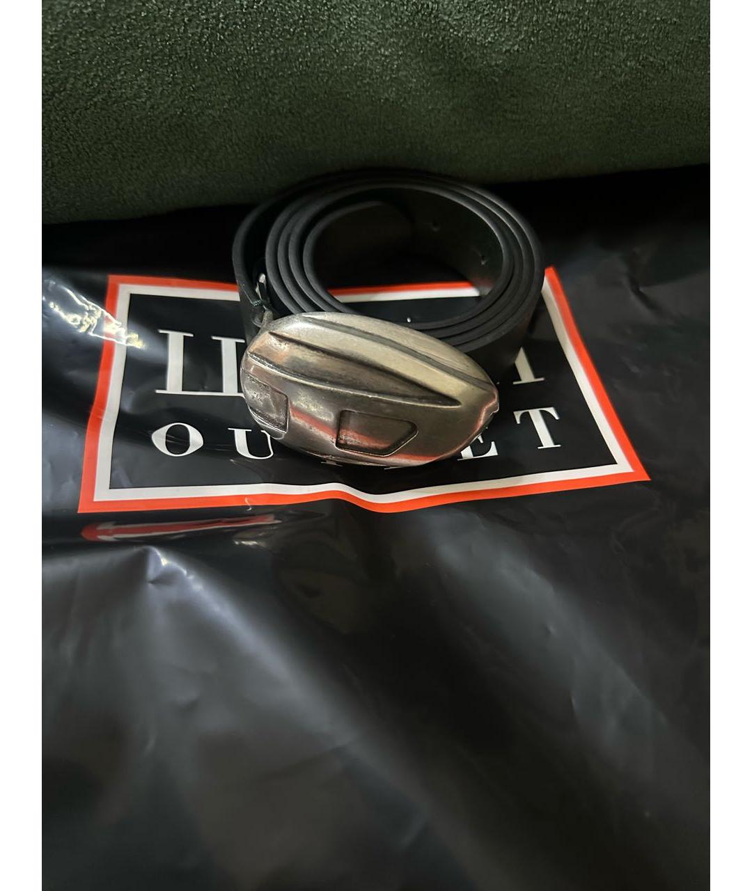 DIESEL Зеленый кожаный ремень, фото 4
