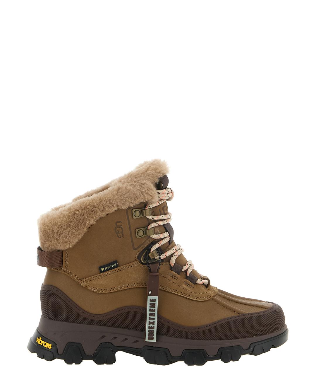 UGG Коричневые кожаные ботинки, фото 5