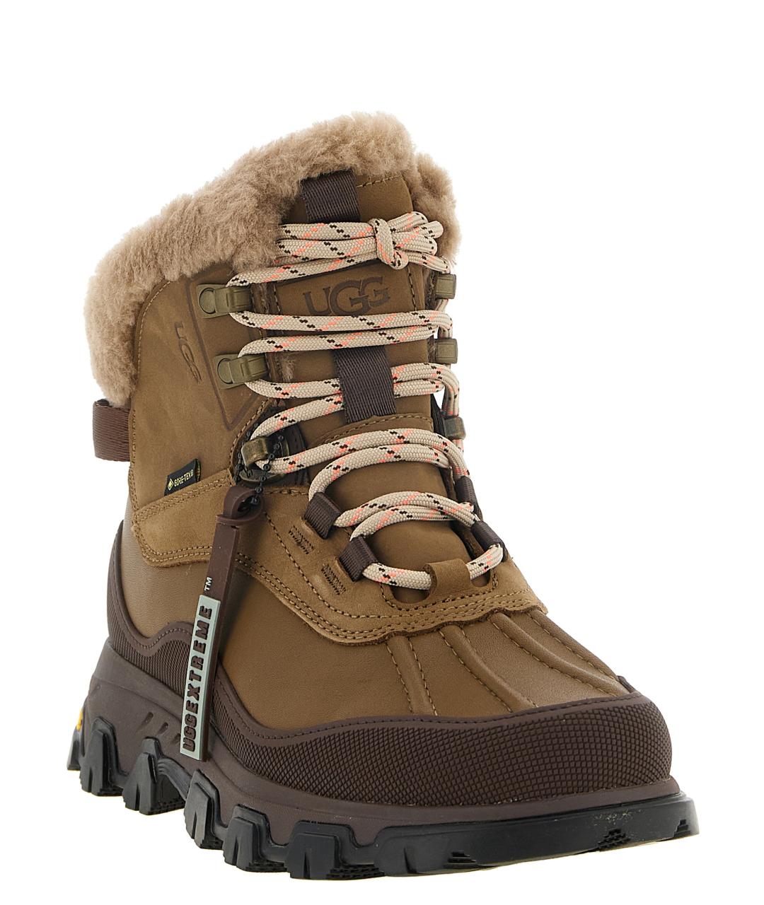 UGG Коричневые кожаные ботинки, фото 2