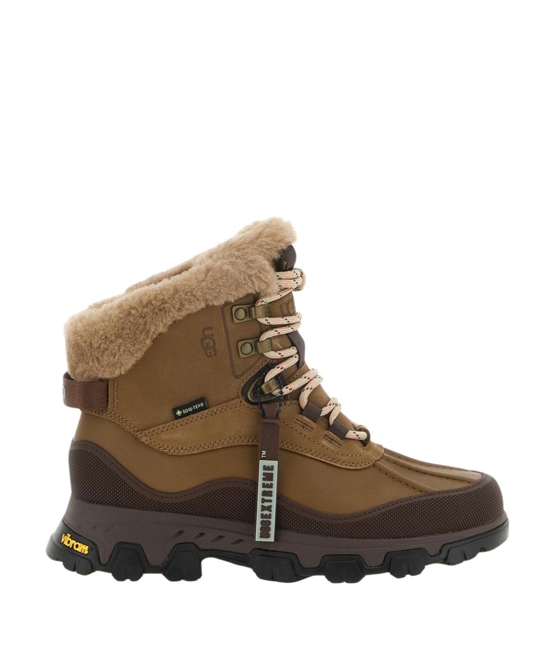 UGG Коричневые кожаные ботинки, фото 1