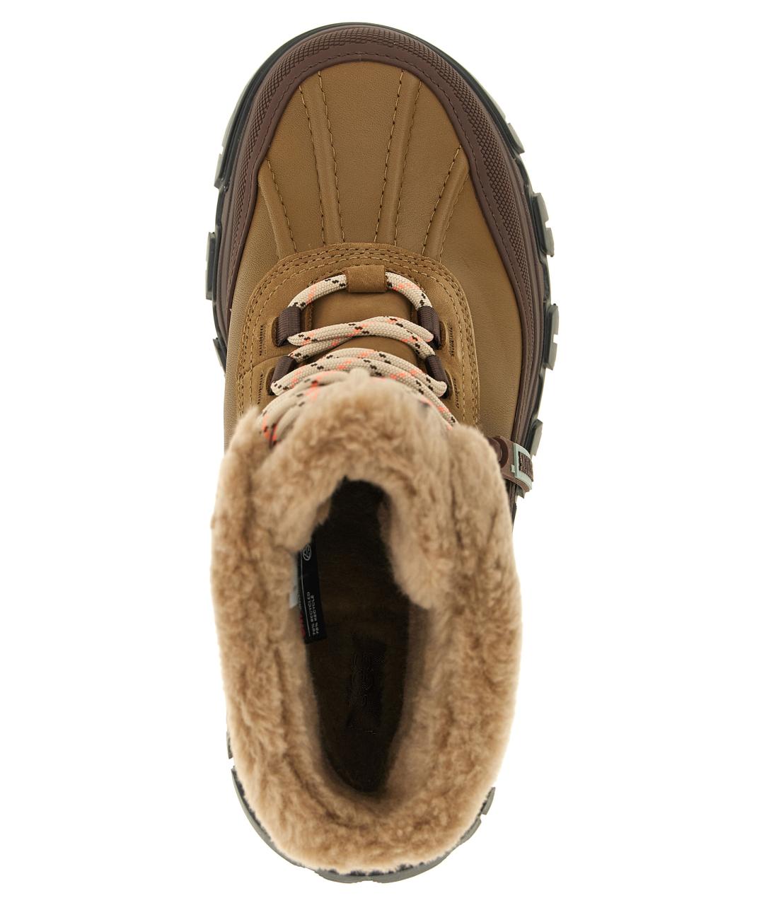 UGG Коричневые кожаные ботинки, фото 4