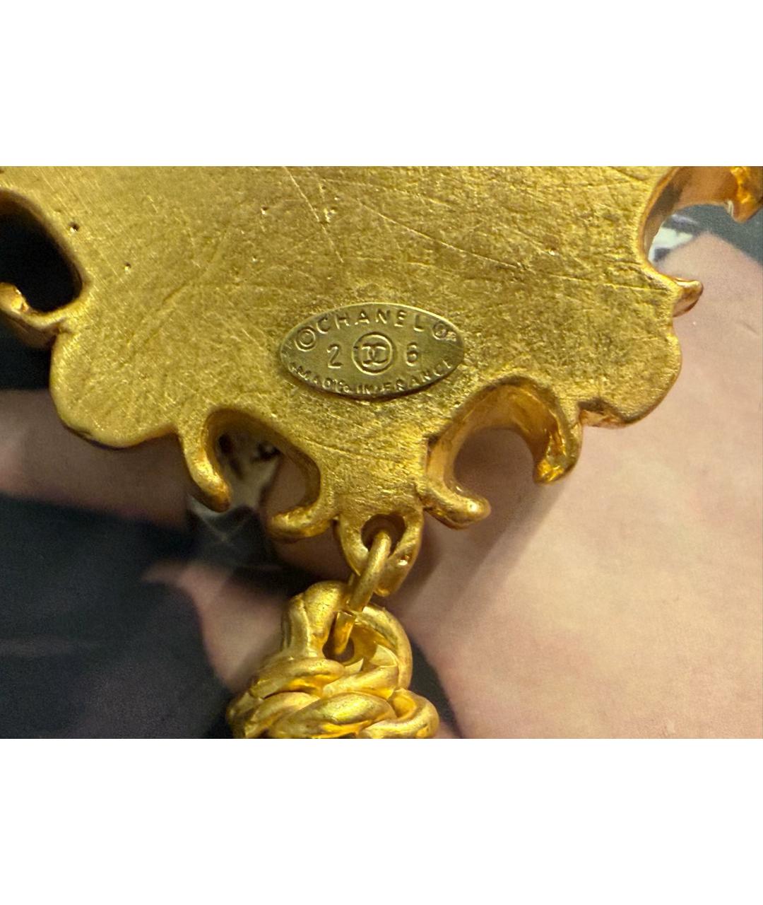 CHANEL Золотая жемчужная булавка / брошь, фото 5