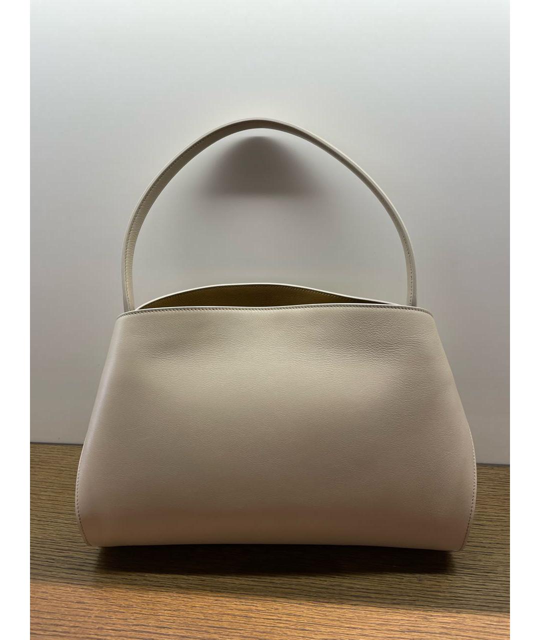 FERRAGAMO Бежевая кожаная сумка тоут, фото 3