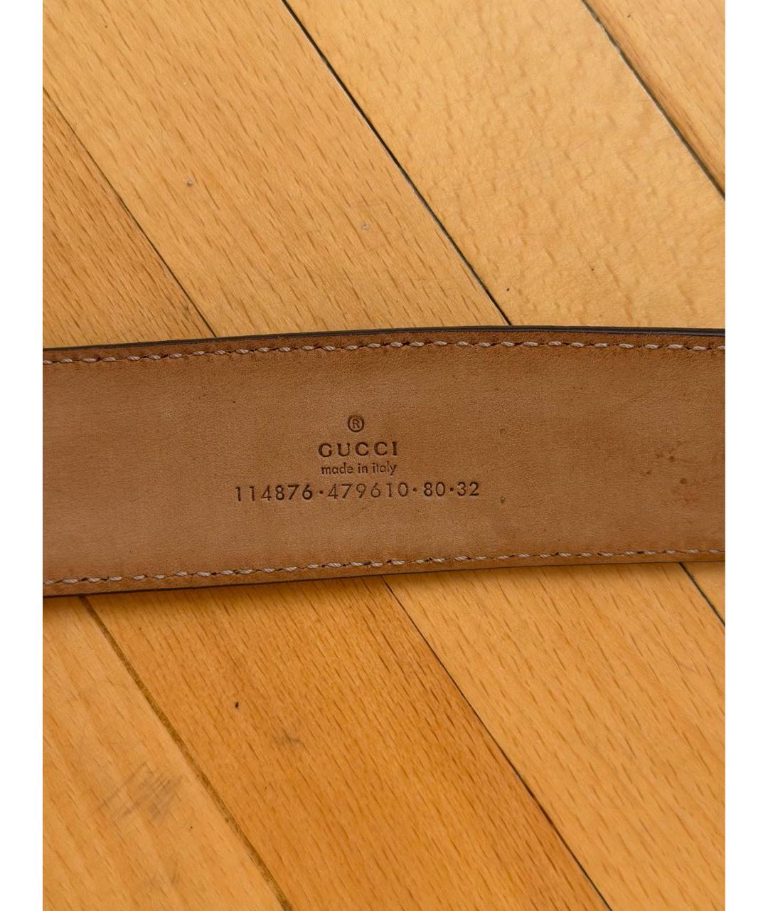 GUCCI Бежевый ремень, фото 3
