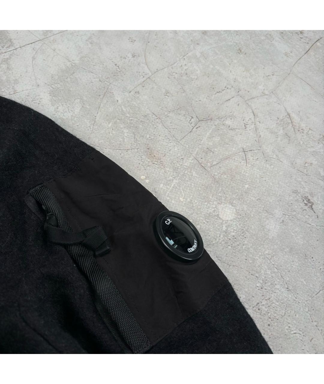 CP COMPANY Черная шерстяная водолазка, фото 4