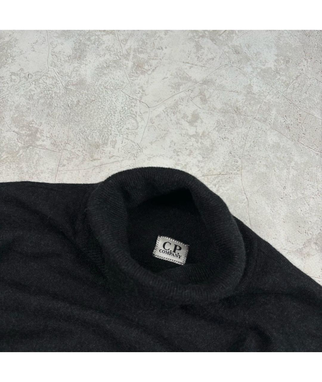 CP COMPANY Черная шерстяная водолазка, фото 3