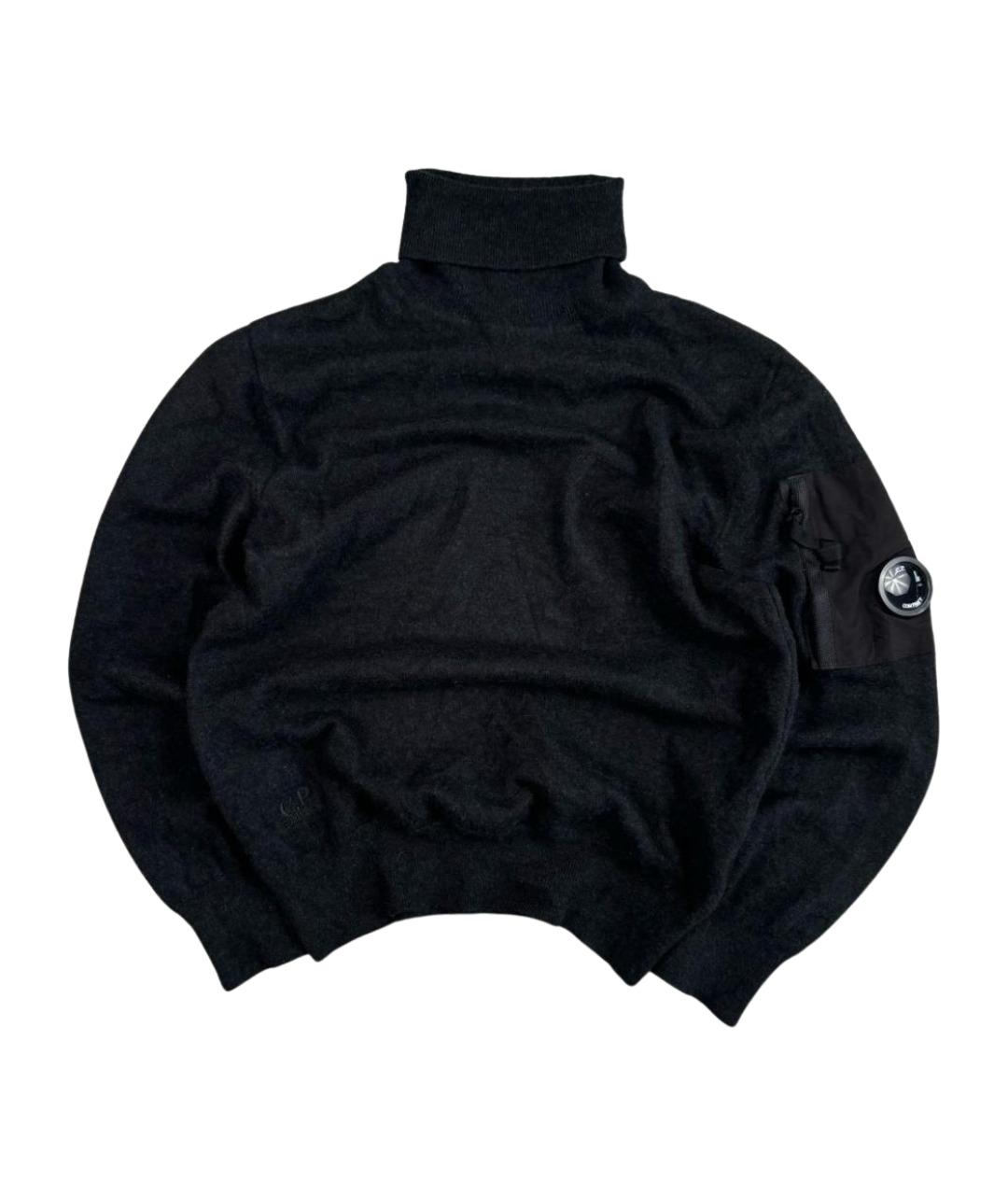 CP COMPANY Черная шерстяная водолазка, фото 1