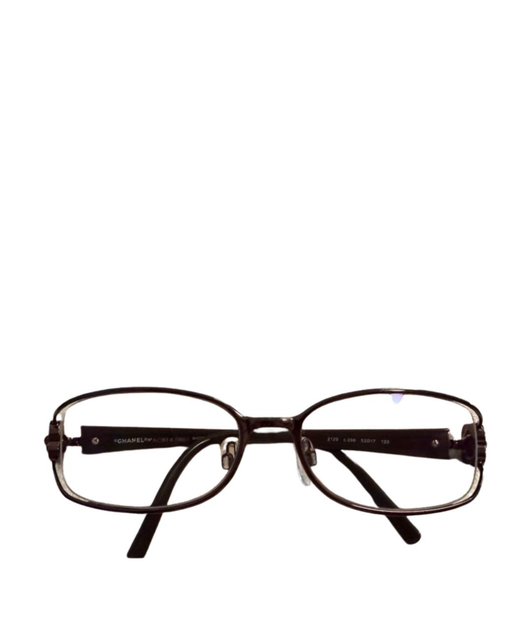 CHANEL Коричневые металлические солнцезащитные очки, фото 1