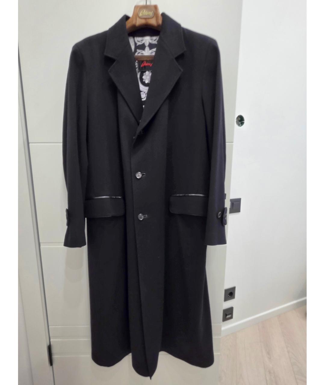 BRIONI Черное кашемировое пальто, фото 2