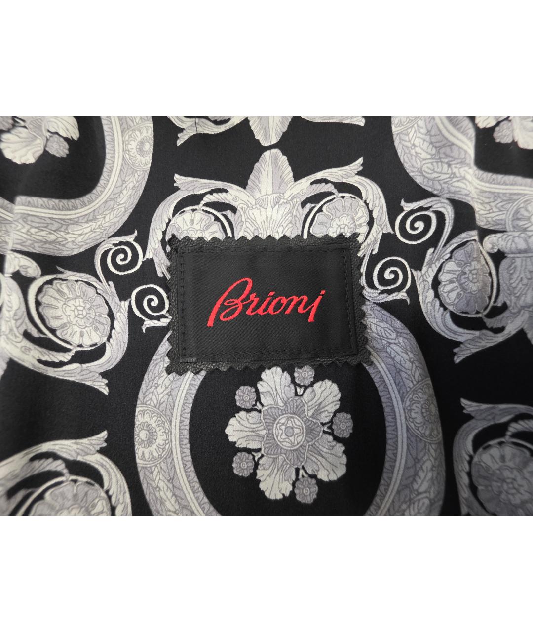 BRIONI Черное кашемировое пальто, фото 3