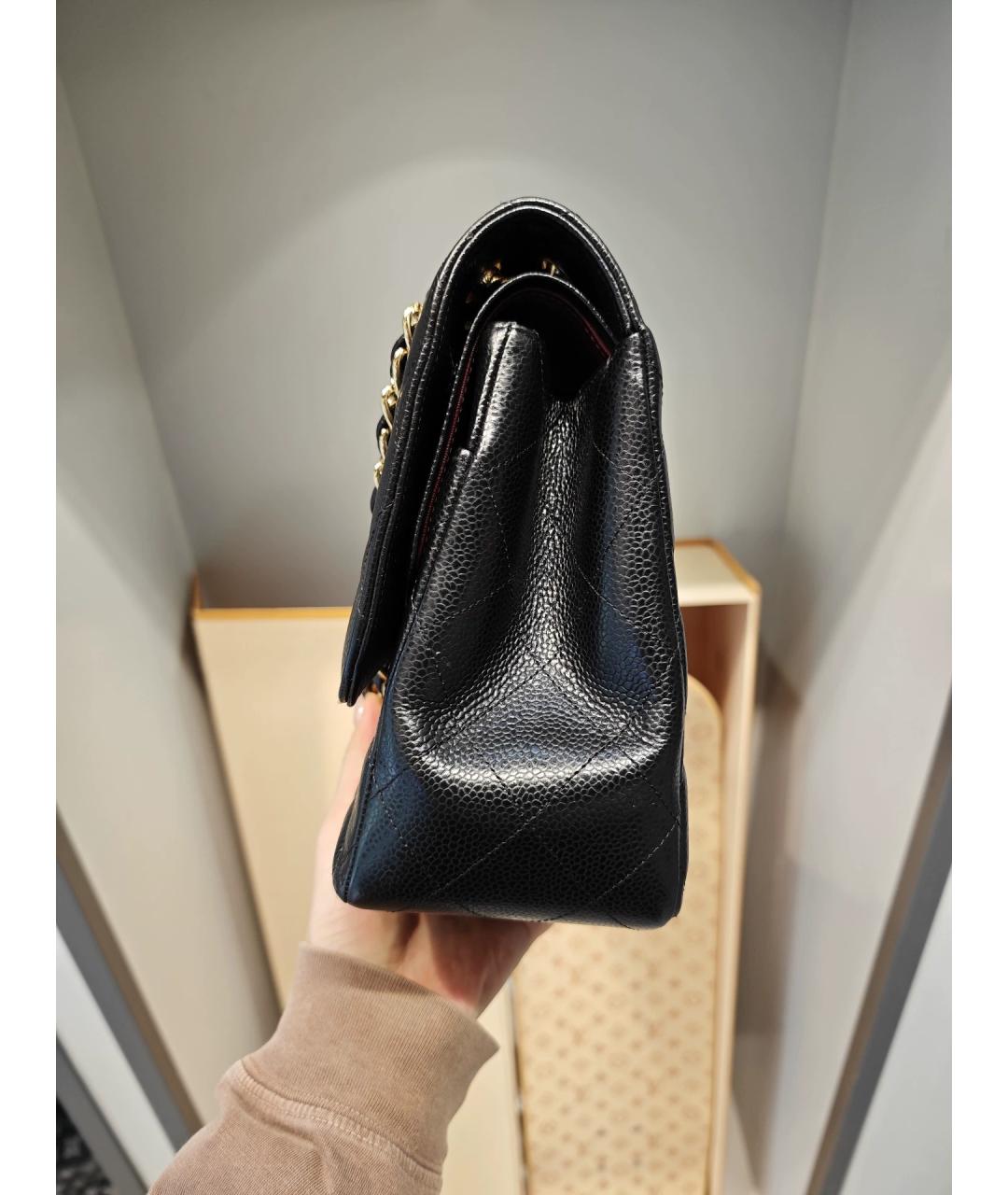 CHANEL Черная кожаная сумка через плечо, фото 4