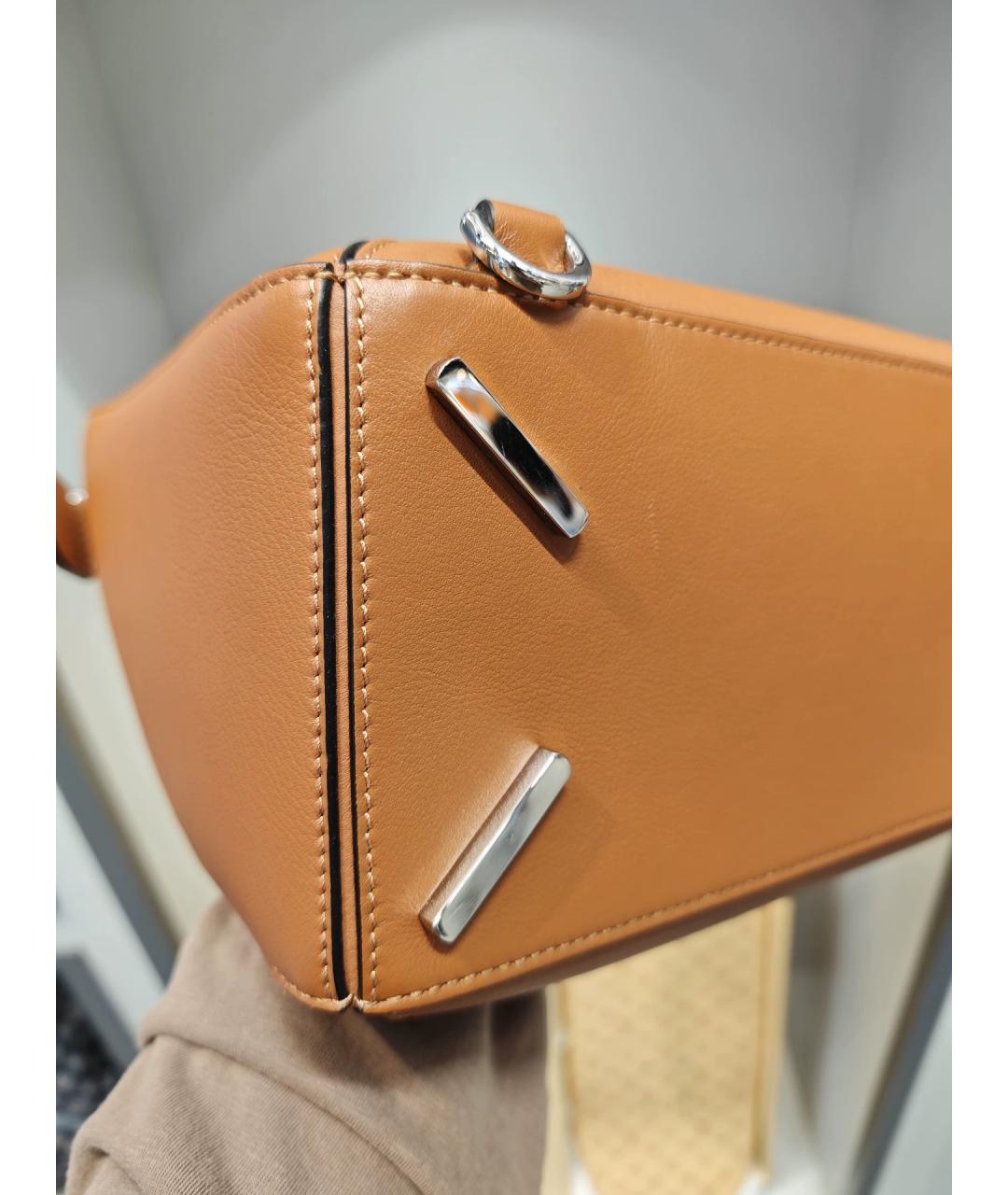 LOEWE Коричневая кожаная сумка через плечо, фото 6