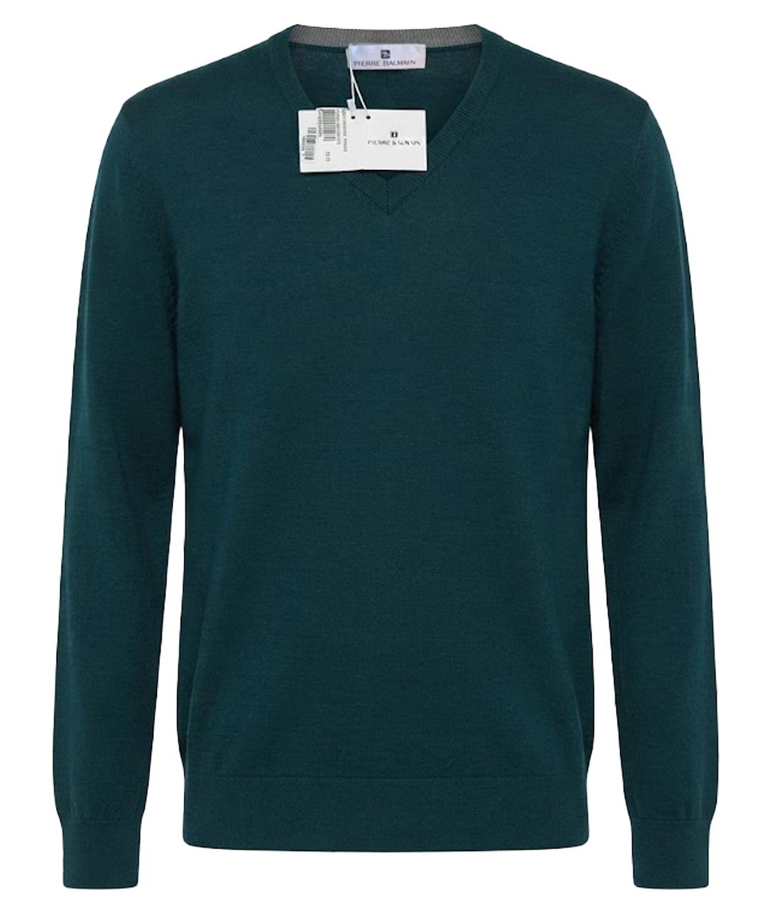 PIERRE BALMAIN Зеленый шерстяной джемпер / свитер, фото 1