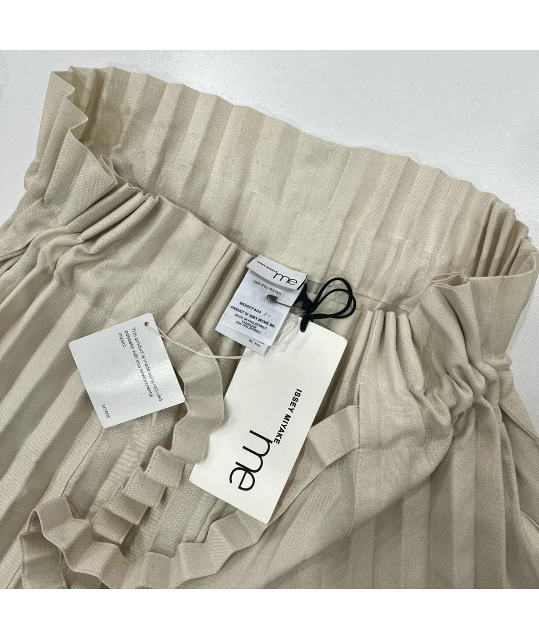 ISSEY MIYAKE Бежевые полиэстеровые кюлоты, фото 5
