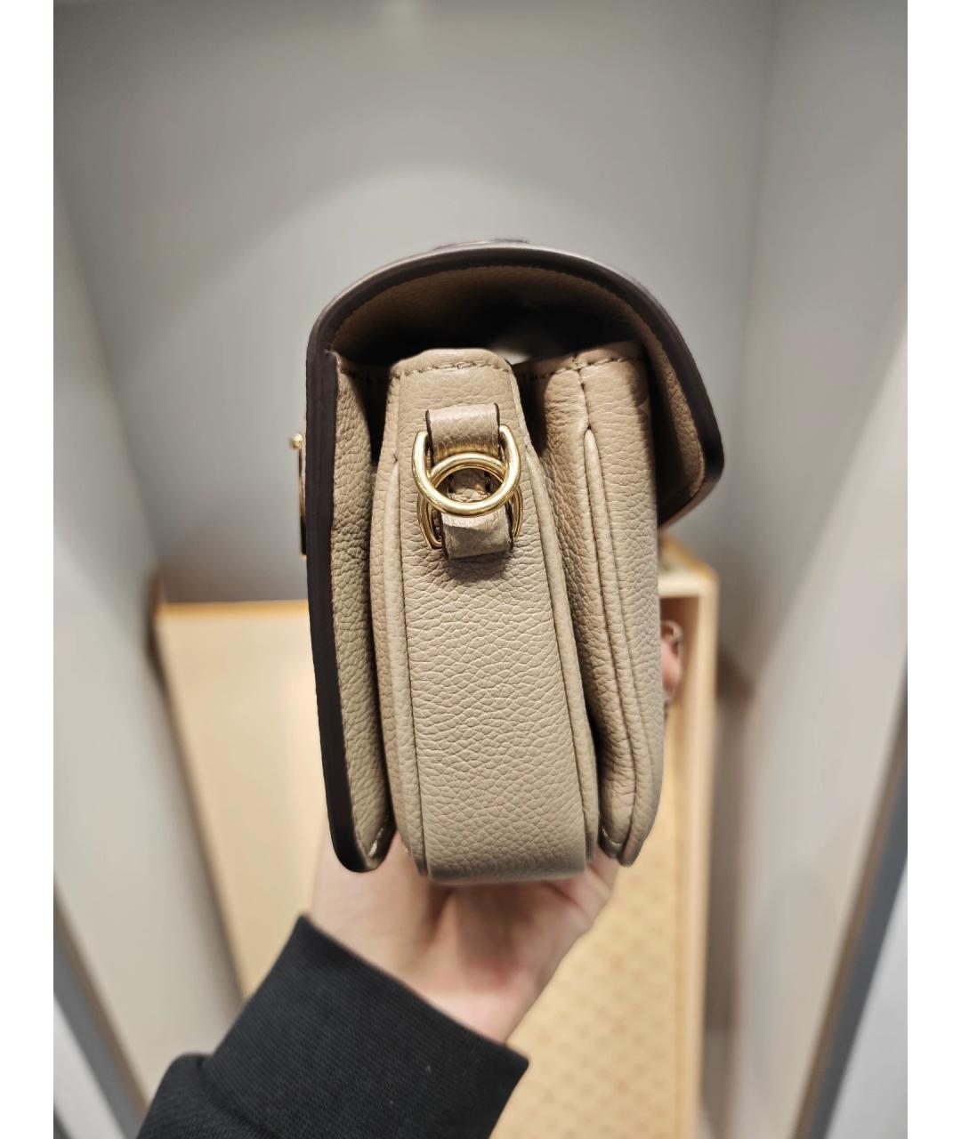 LOUIS VUITTON Серая кожаная сумка через плечо, фото 2